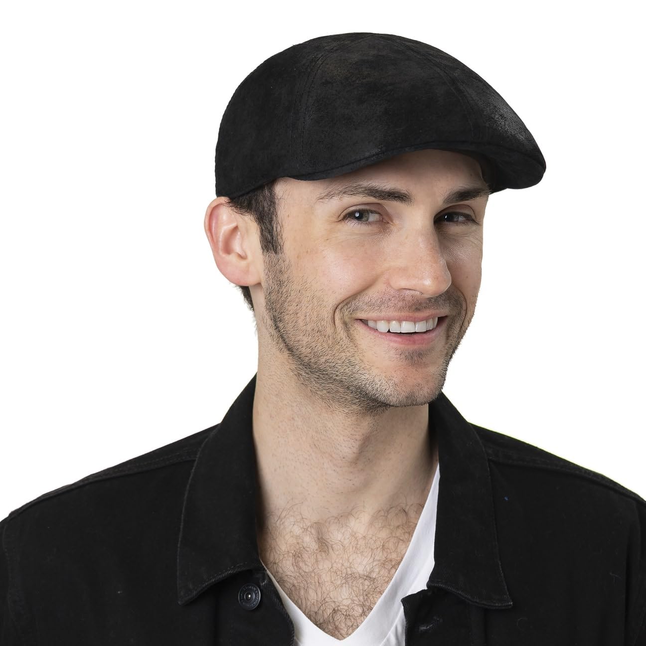 Stetson Cap Gatsby Texas Pig Skin Herren – Wintermützen mit Visier, Futter für Frühling und Sommer