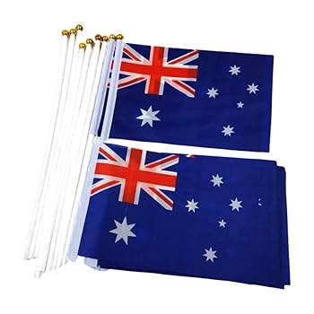 国旗柄黒色５点+牛柄１点 Amazon.co.jp: [F NODE] オーストラリア 国旗 ミニフラッグ 10点