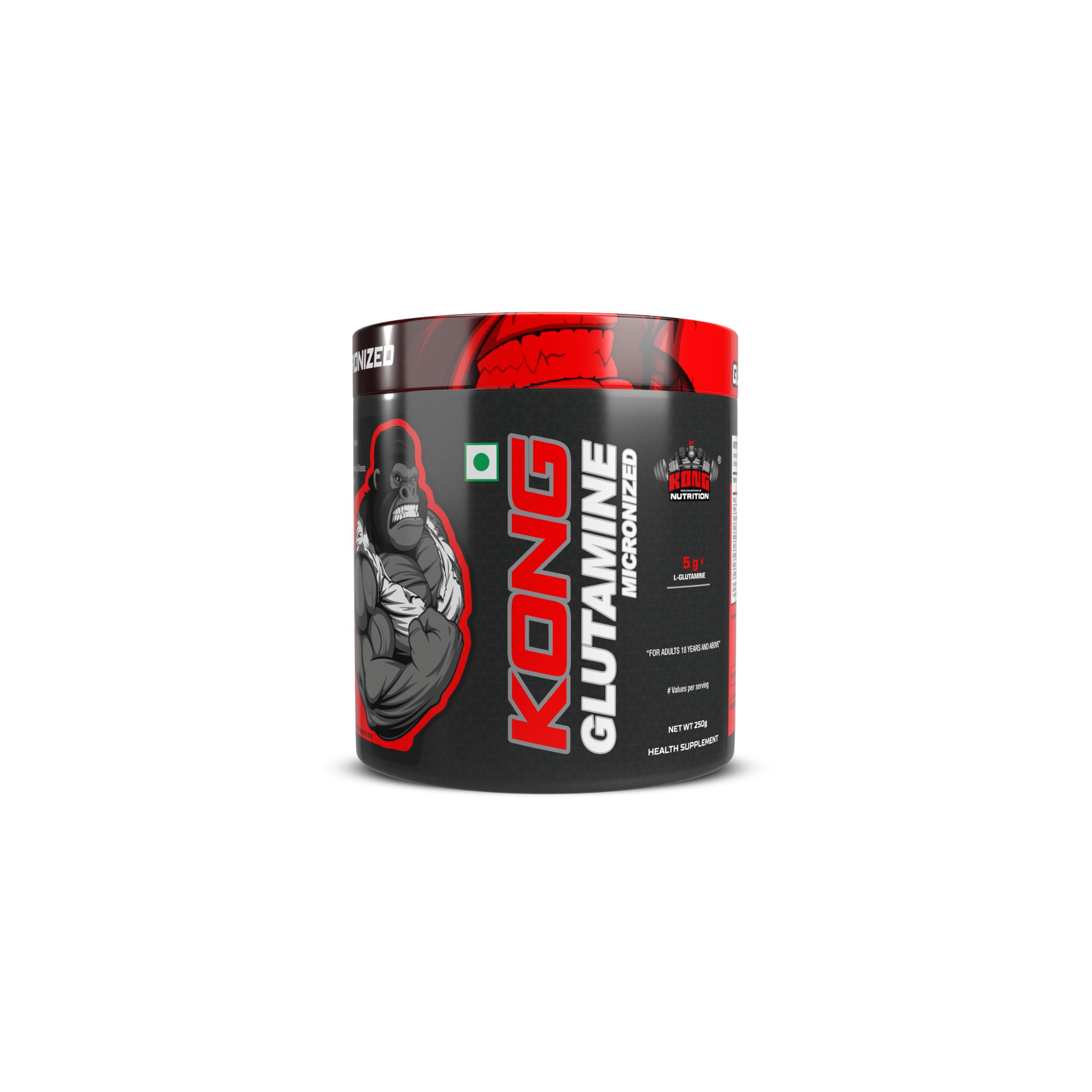 KONG GLUTAMINE Micronized (Unflavour), 50 Servings per container Health Supplement For Adults 18 Years and Above.-picture-30