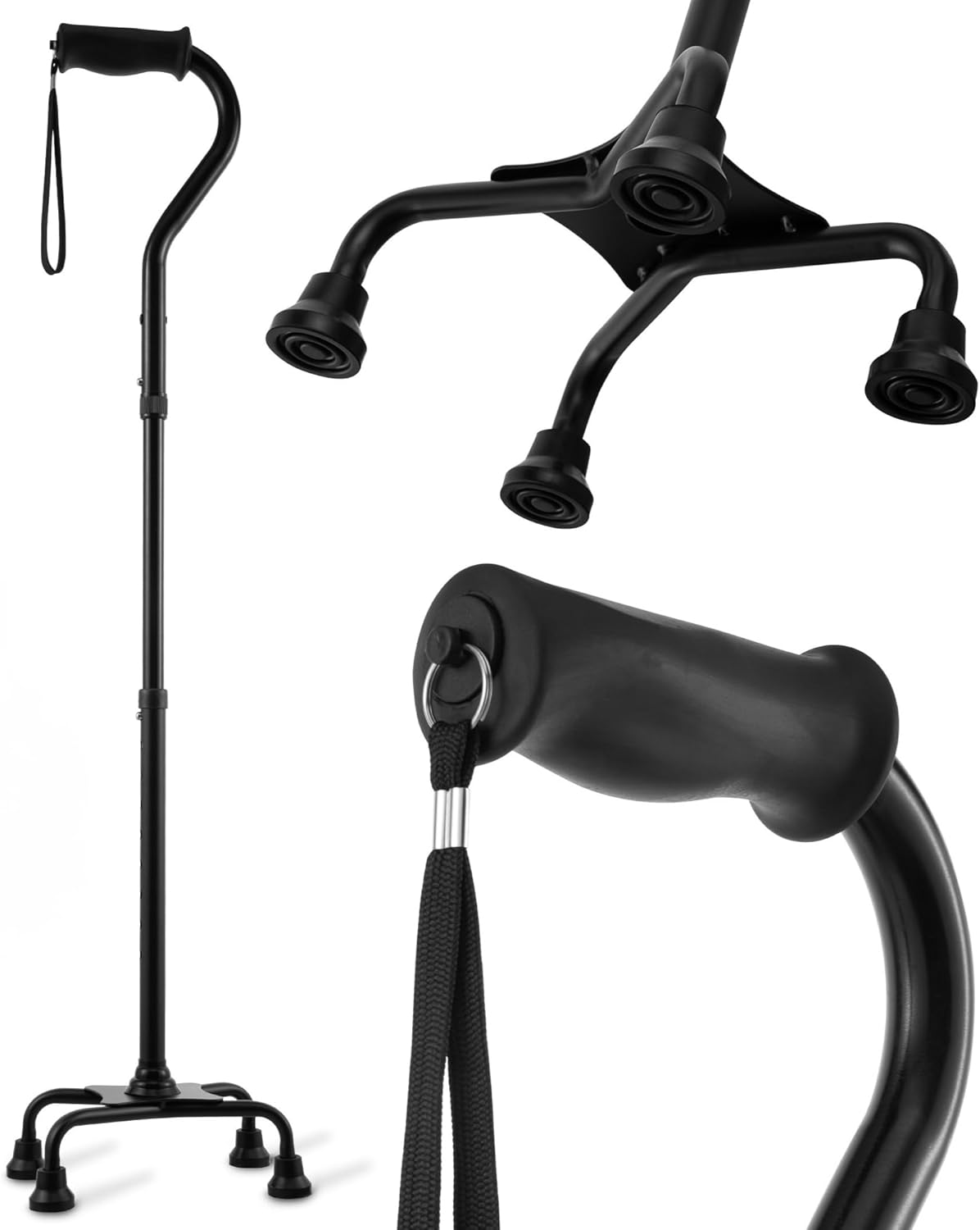 HONEYBULL Walking Quad Cane for Men &... HONEYBULL Walking Quad Cane for Men &...