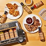 Smokehouse by Thoughtfully, Gourmet Ultimate Grill Truck Gift Set, Fun Food Truck Shaped Packaging, Includes BBQ Rubs, BBQ Sauces & Hot Sauces, Set of 6
