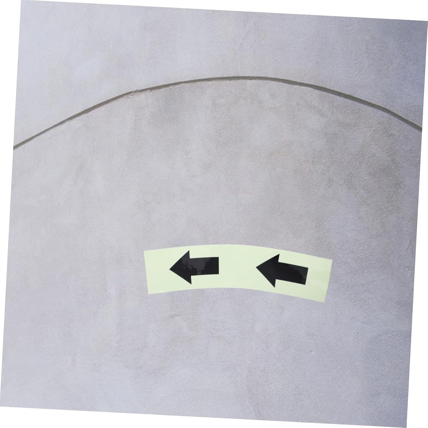 Arrow Reflective Signs Glow in Dark PET Self Adhesive Markers