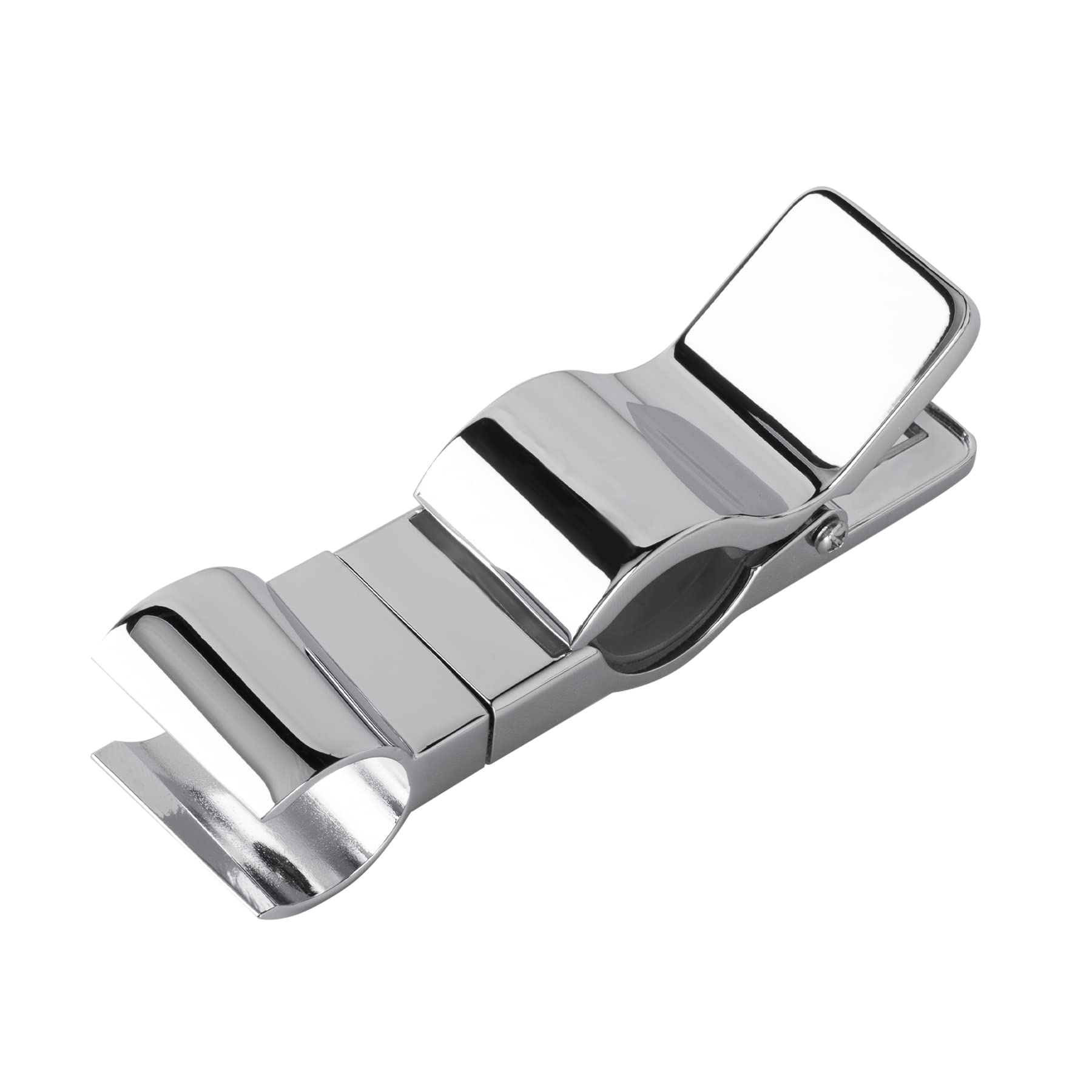 Shower Head Holder 20-25mm Adjustable, Shower Holder Bracket Replacement, Rail Head Bracket Holder for Slide Bar Slider Clamp Bathroom Replacement (Silver)