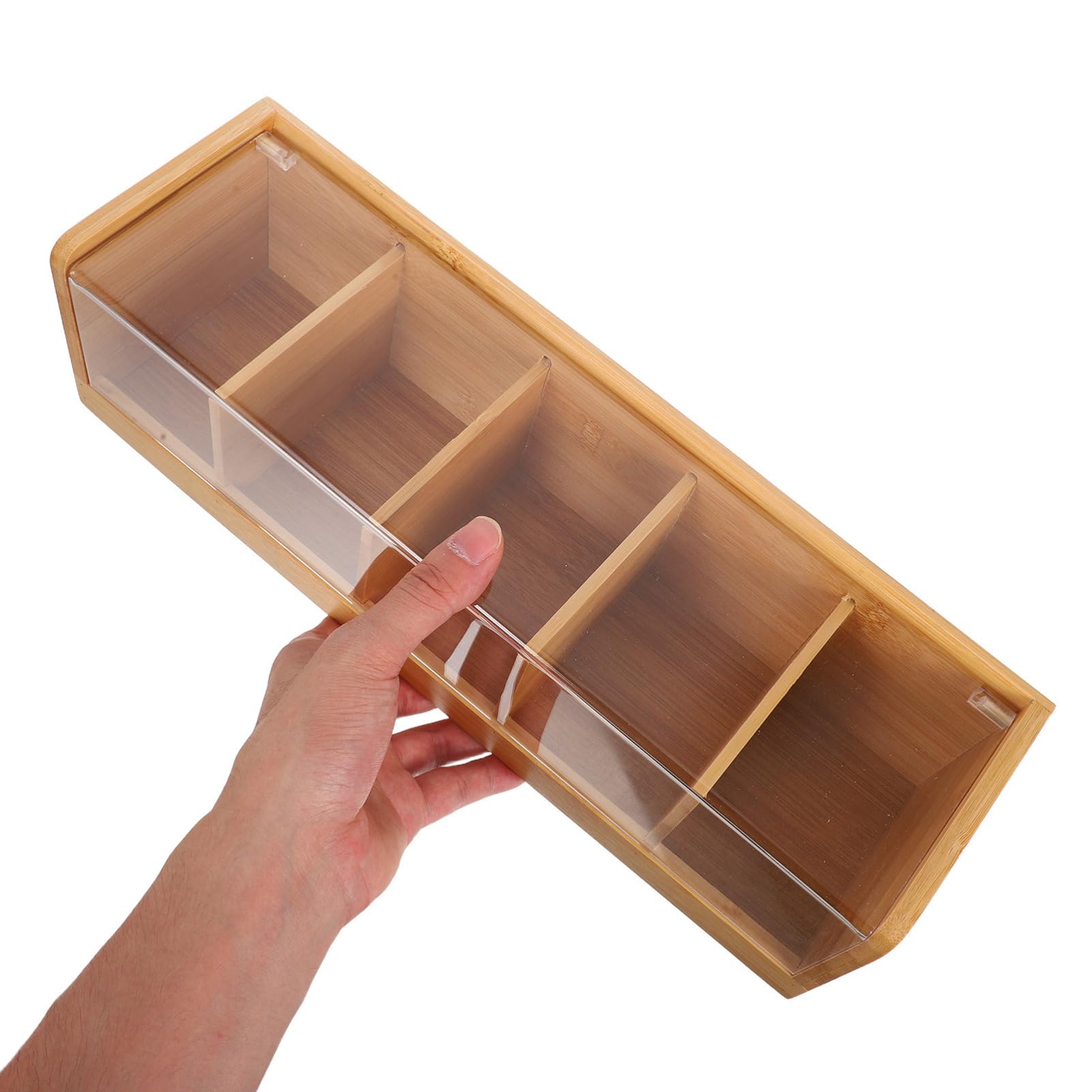 Cabilock Caja Para Guardar Té De Organizador De Compartimentos Para Encimera De Cocina Recipiente Hermético Para Té Para Almacenar Infusiones