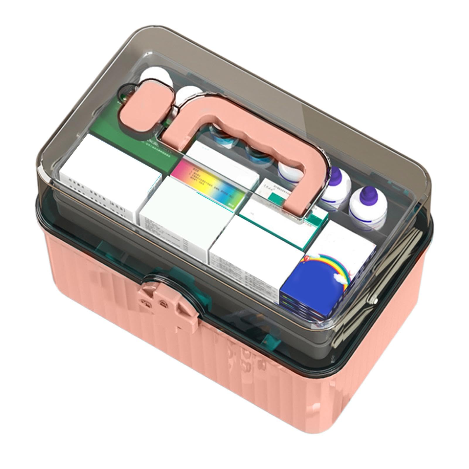 Boîte de rangement médicaments nomade pour camping et voyage en famille