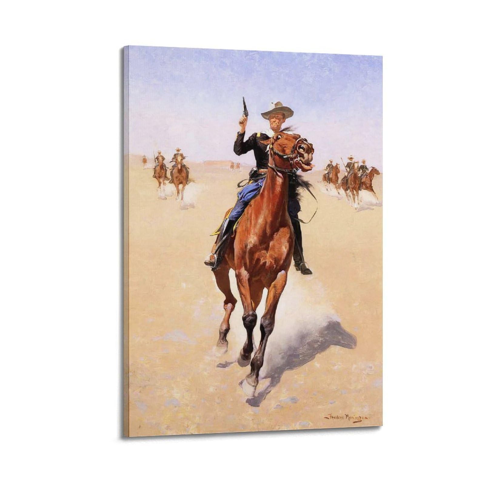 Affiche The Cowboy Frederic Remington pour salon chaleureux - 6