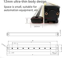 Vista 2 de CGOLDENWALL Cortinas de luz de seguridad ultrafinas Sensor de pantalla de luz Rejilla de seguridad Punzonadora Protector de haz Paso de haz: 0.787