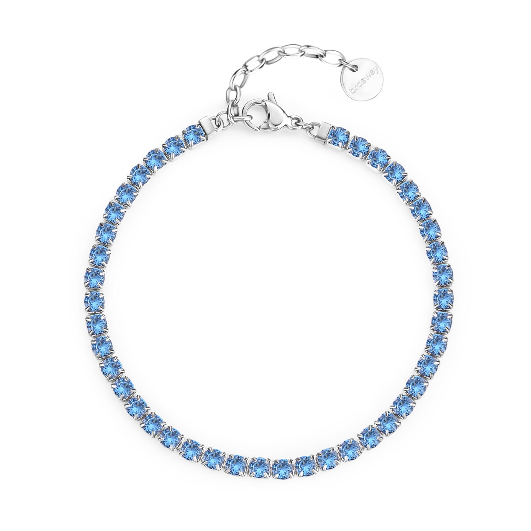 Brosway Bracciale Donna, Bracciale Tennis in Acciaio | Collezione Desideri - BEI089