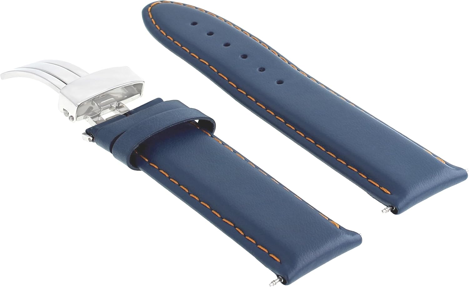 Amazon | 18 – 19 – 20 – 22 – 24 mm本革スムーズ腕時計ストラップ
