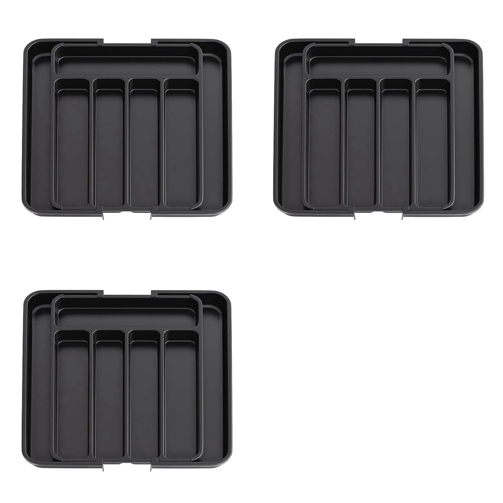 Hndhbfgrt 3X Silverware Organizer-Expandable Kitchen Drawer Organizer, Utensil Organizer,Cutlery Drawer Organizer for Forks,Knives