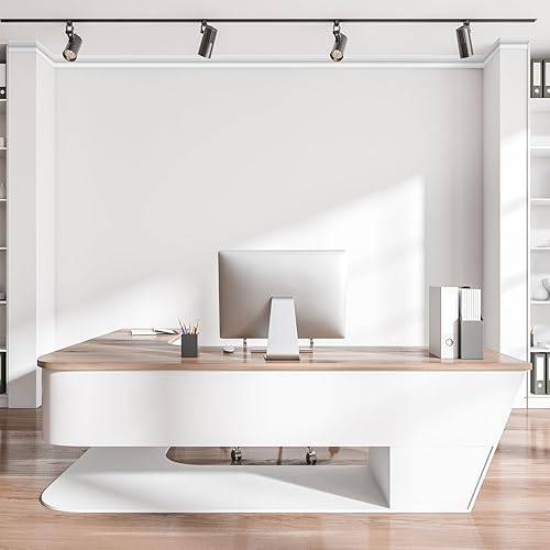 Miniatura 4 de Art3d Moldura decorativa de techo de poliestireno de alto impacto, 10 unidades de 47 pies, instalación con pegamento, color blanco