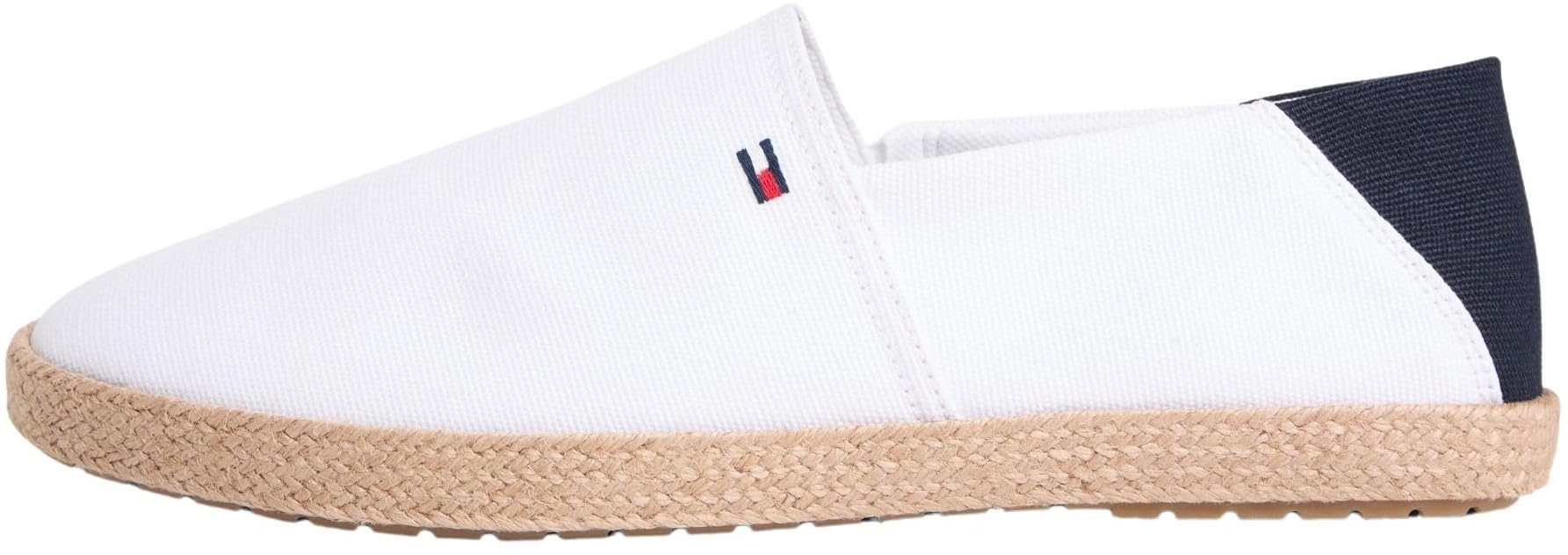 Tommy Hilfiger Men's Core Hilfiger Espadrille Textile FM0FM05792 Espadrilles, White (White), 10.5