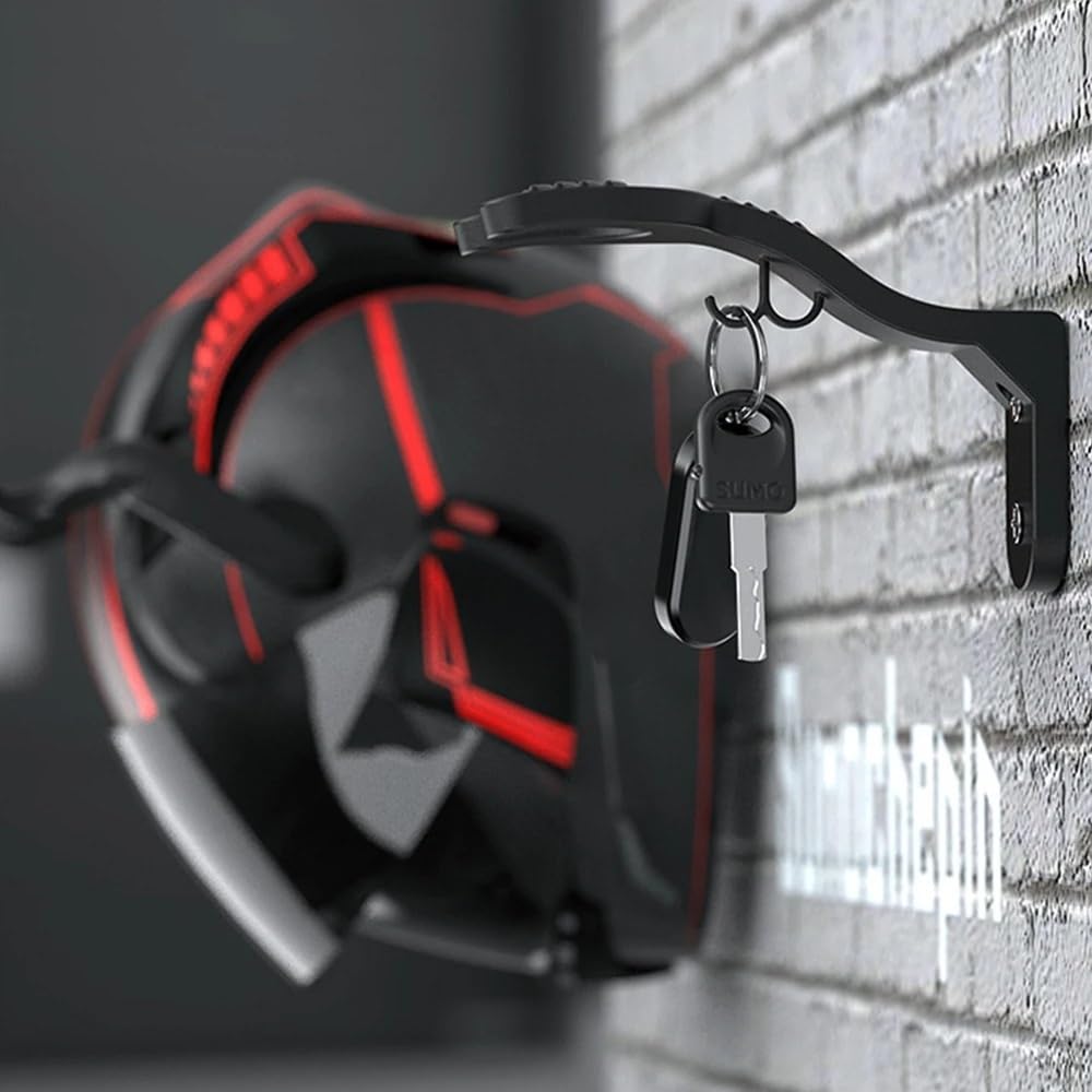 Helmhalterung Wand Wandhalterung Haken Motorradhelm Racks Helm Display Kleiderbügel Ständer Wand-Montiert Lagerung Halter