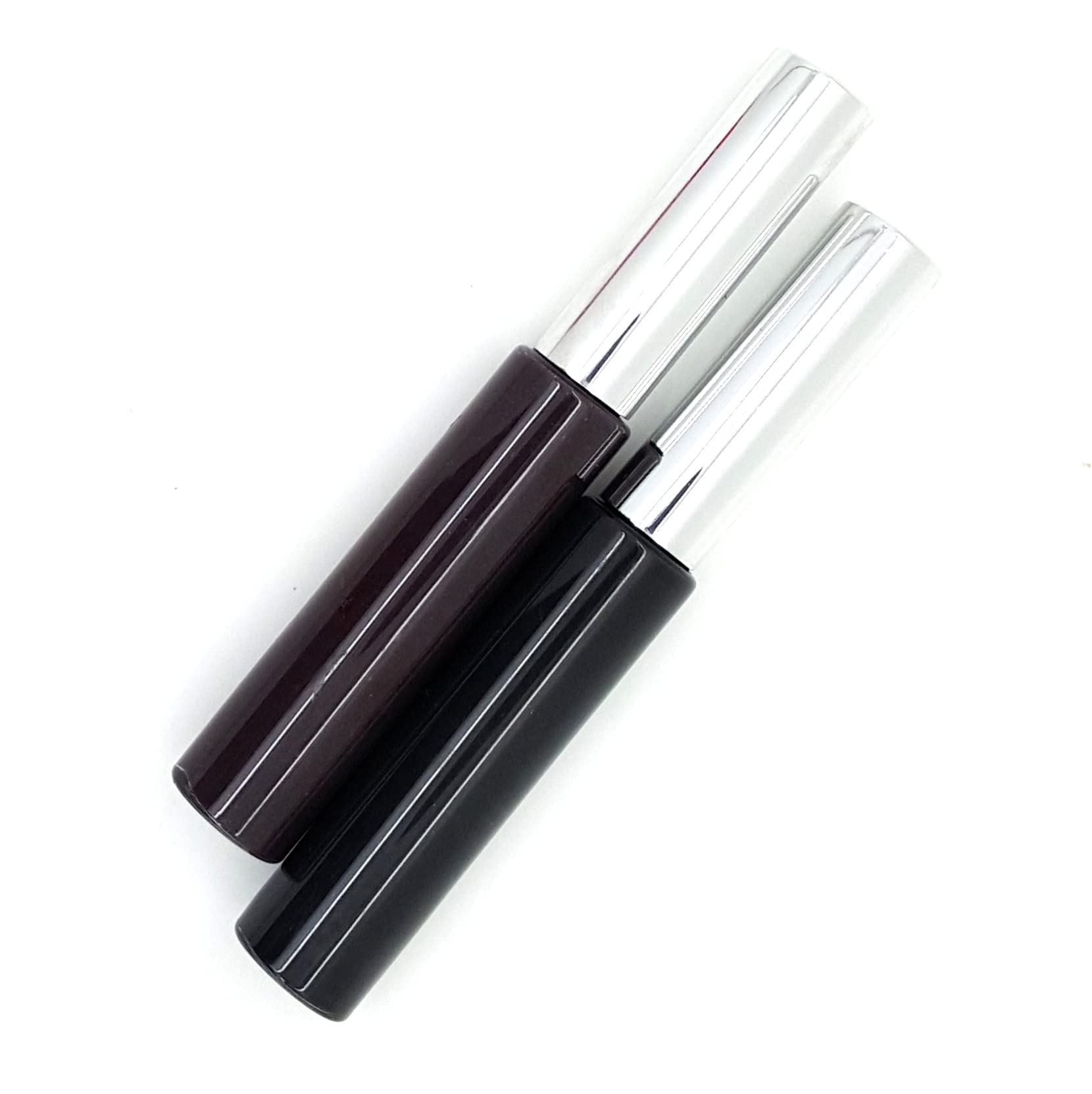 Cajas vacías para máscara de pestañas – transparente con tapón de rosca plateado con cepillo adjunto 8 ml (100)