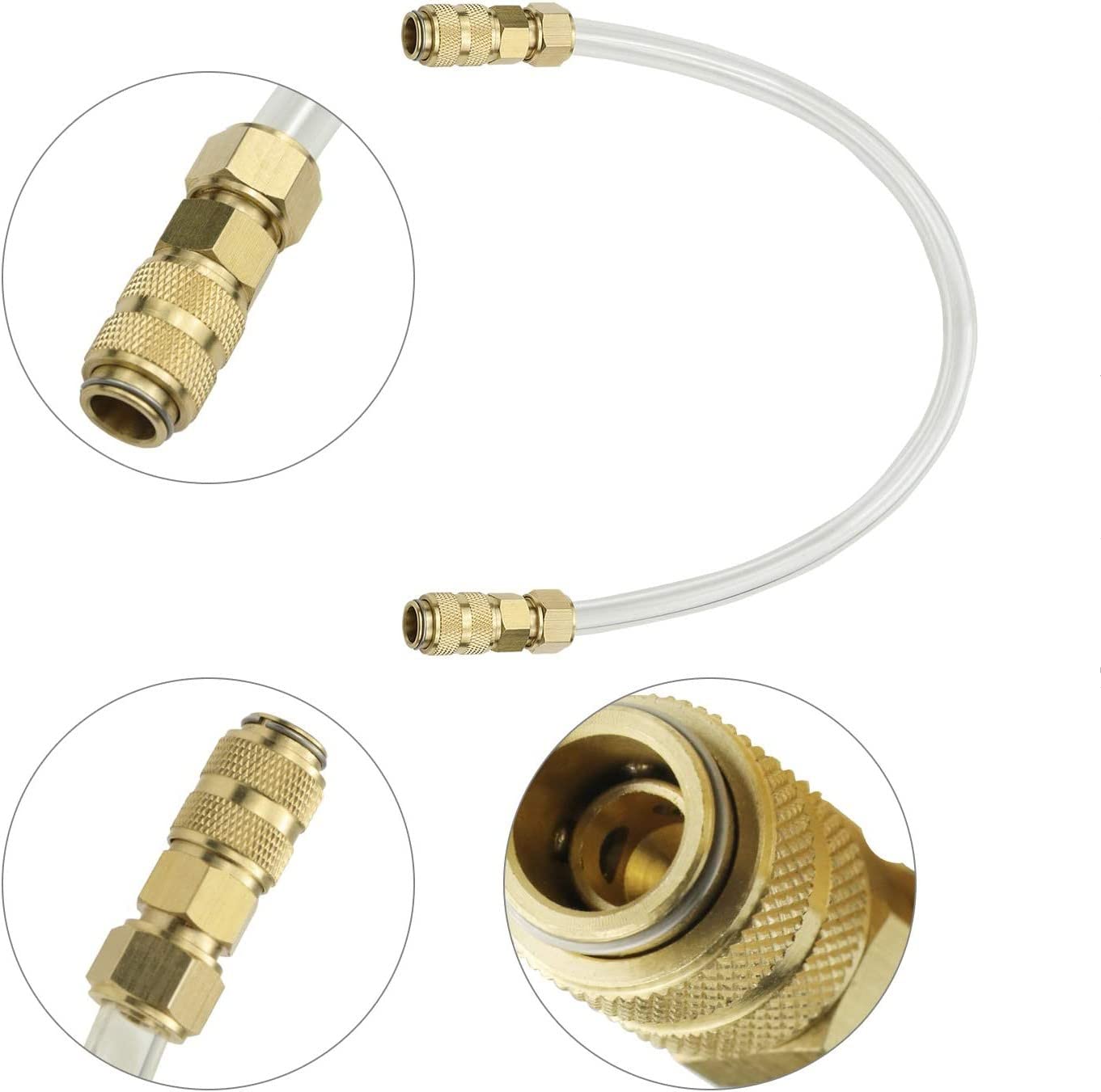 weideke Compatible with Seastar Hydraulic Steering System's Bleed and Fill Packs, Leak Free Accessories, Quick Connection to Professional Bleed Packs (1)