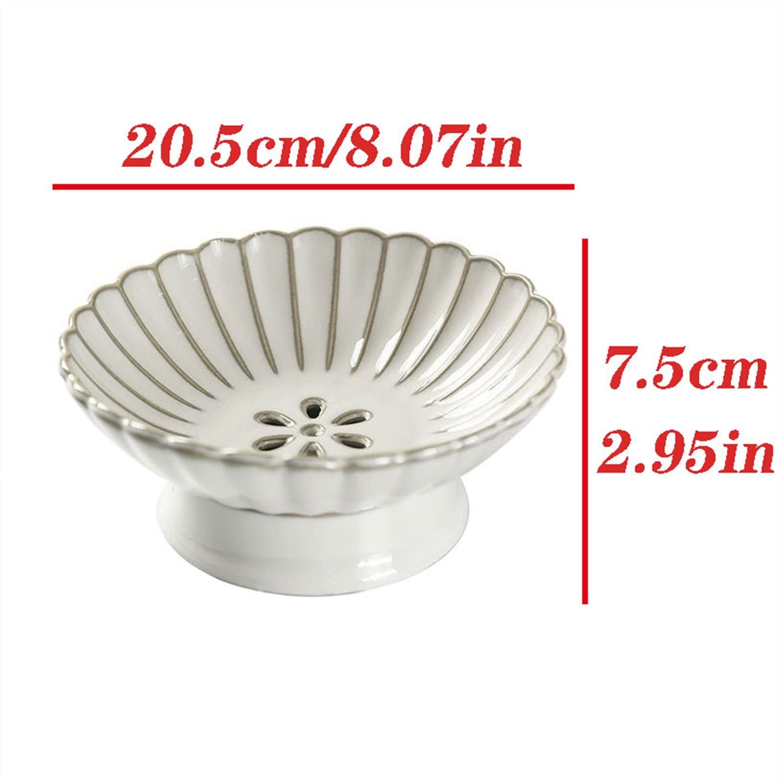 Szklana miska na owoce, Miska na owoce, miska Odpływowy talerz Ceramiczny