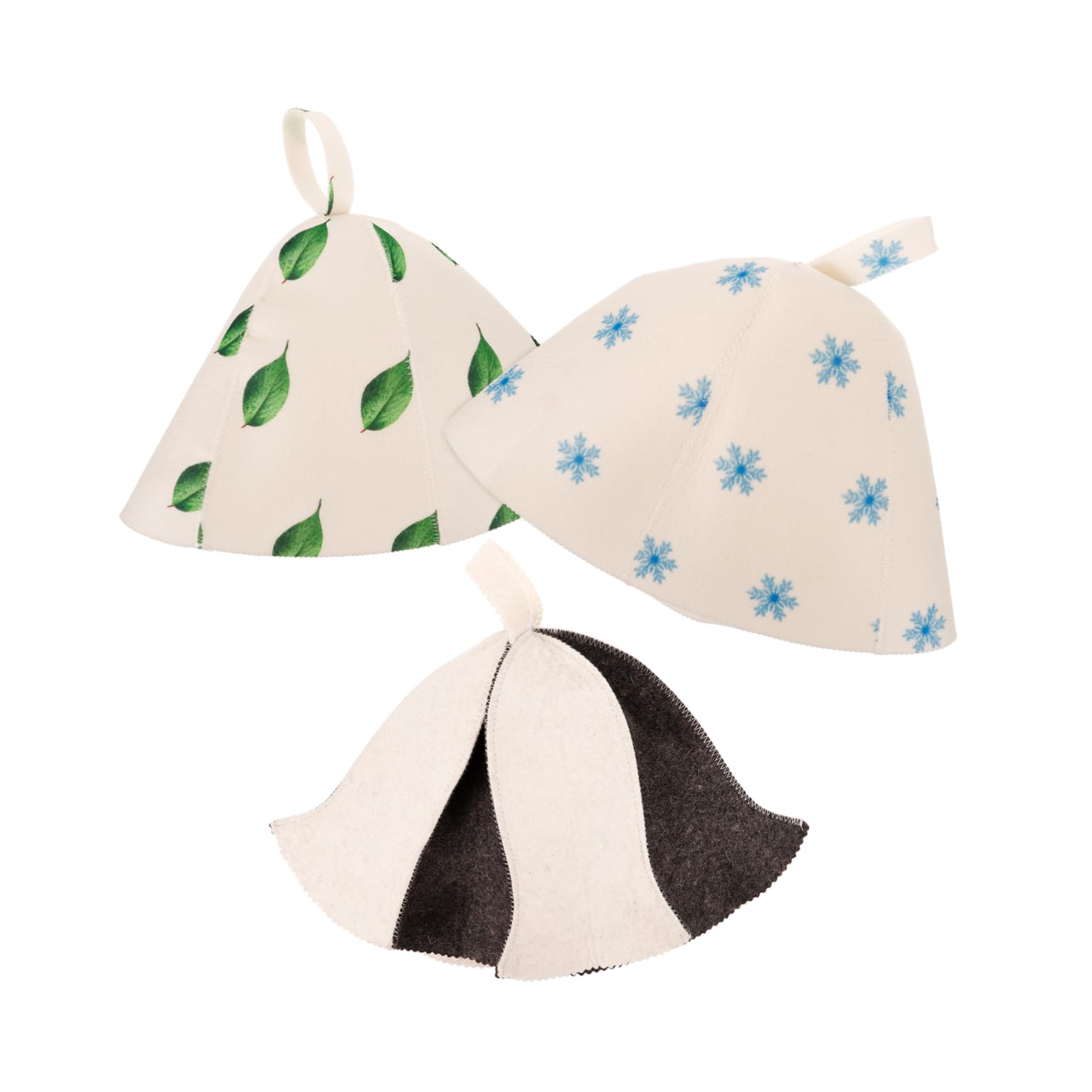 Healeved 15piezas Gorro De Sauna De Fieltro y Absorbente Accesorios De Baño Transpirables para Ducha y Sauna Diseño Cómodo para Mujeres Fabricado Materiales De Fieltro Estable