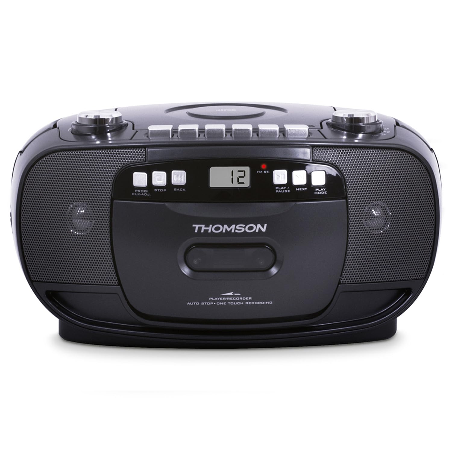 Lecteur Radio/K7/CD Portable Thomson RK200CD, Tuner analogique FM, Enregistreur, AUX Fun 3,5mm, 220V ou Piles, DIAMS LED