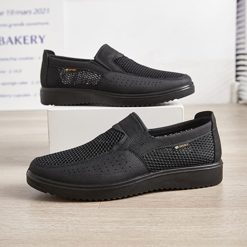 Men's Breathable Anti-Slip Slip-On Sneakers - Casual Shoes for Indoor/Outdoor All-Season Comfort, Lightweight Loafers4