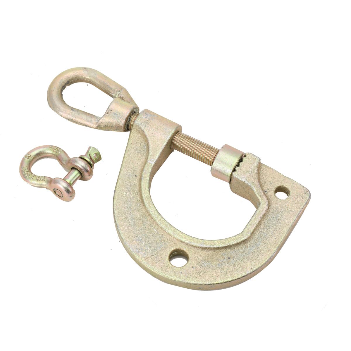 WEBCAB 2-Way G Clamp 3 Ton Frame Back Self-Tightening Grip for Auto Body Repair - Chrome G Style Grounding Work Clamp 4 Inch