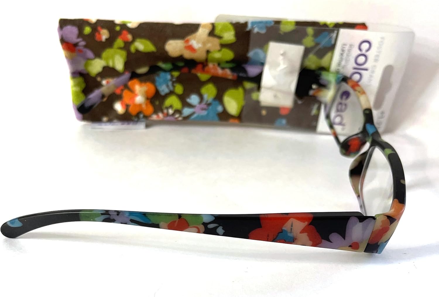 Foster Grant reading glasses, colored Janey floral colors Flexible hinge temples, 1.25 - Image 4