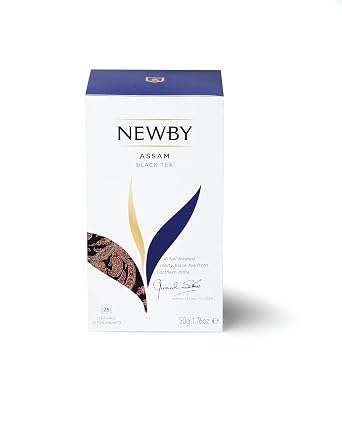 Assam Black Tea by Newby Teas Individually Wrapped Tea Bags Bold, Malty Indian Blend
