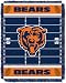 Officially Licensed NFL Chicago Bears "Field" Woven Jacquard Baby Throw Blanket, 36" x 46", Multi Color