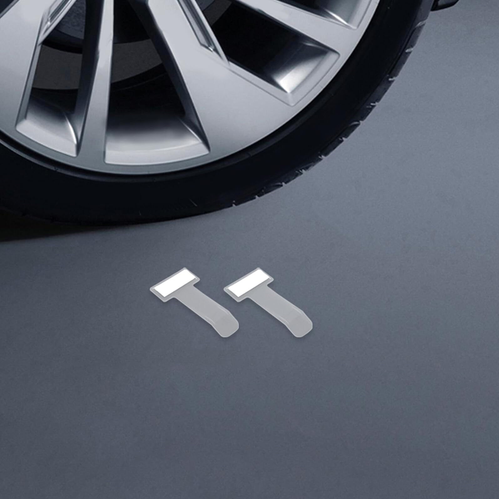 ELAYARD Porta Biglietti di Parcheggio per Parabrezza Auto 80 Pezzi Porta Etichette in Plastica Clip Facile da Fissare Contrassegno Temporaneo Trasparente per Auto e Suv