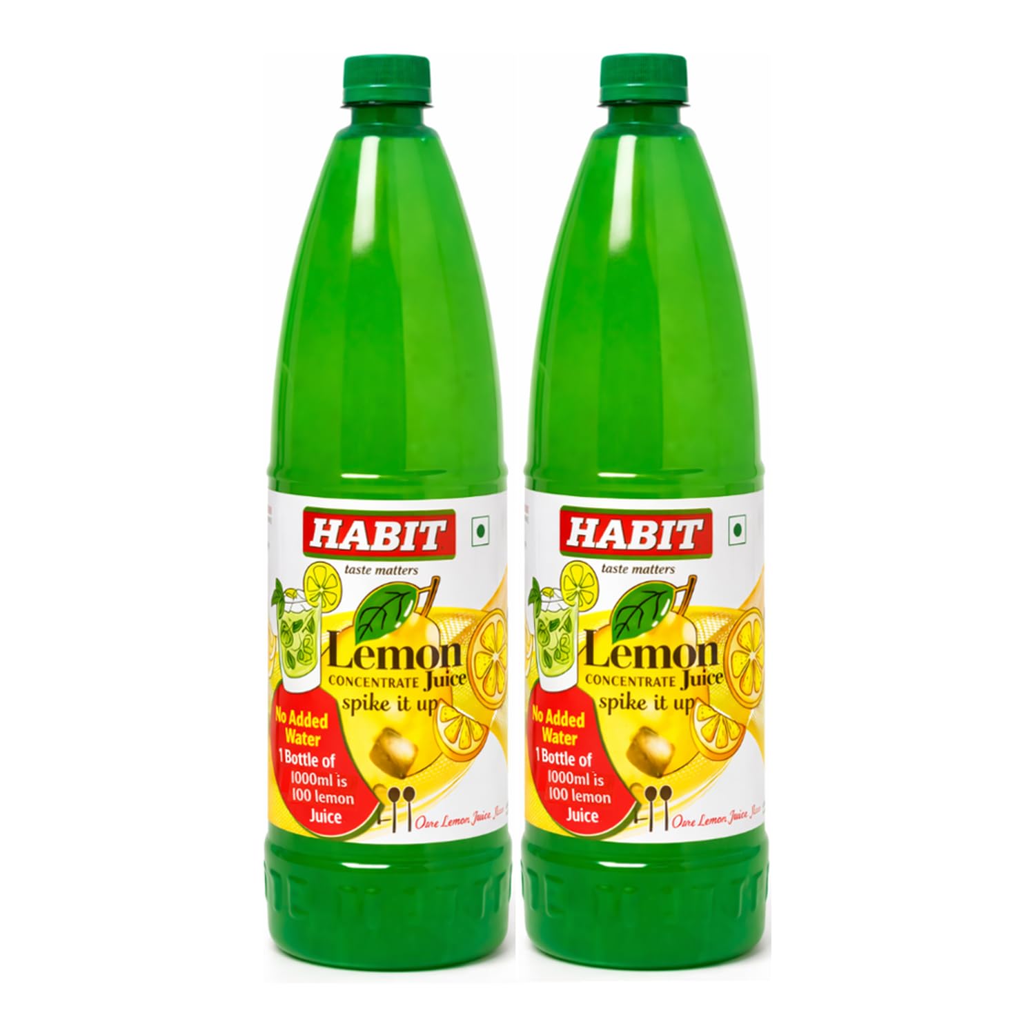 HABIT Lemon Juice Concentrate - 1l x Pack of 2 | Squeezed from Juicy Lemons | Ideal for Salad Dressings, Marinades, Vinaigrettes & Mocktails-image-9