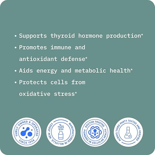 Miniatura 4 de BodyBio - Selenio líquido para apoyo inmunológico, salud cardíaca y tiroidea - Suplemento de selenio puro y concentrado de alta absorción - 2 oz