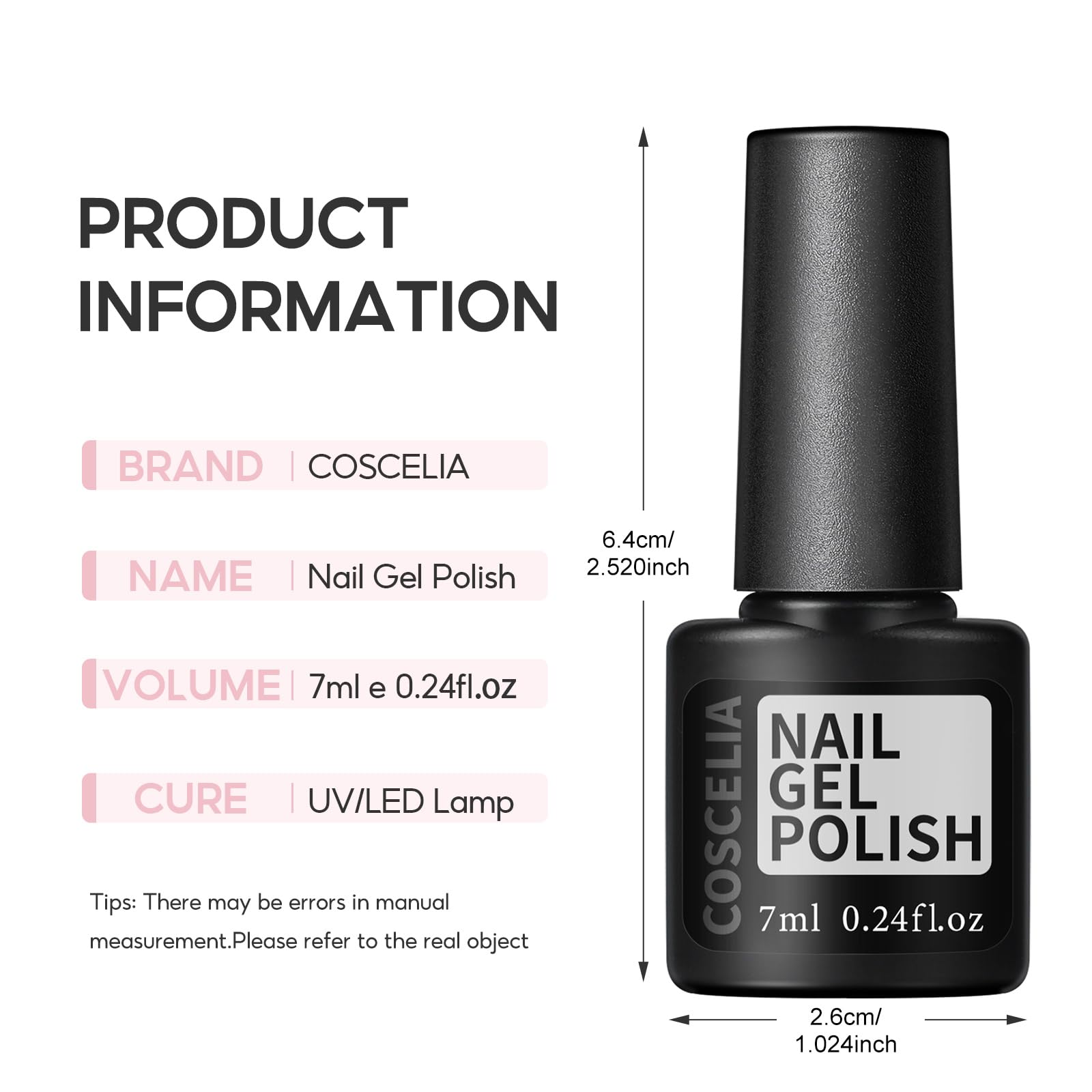 COSCELIA Kit Vernis Semi Permanent, 25pcs Vernis Gel uv Semi Permanent Base et Top Coat & Mat, Lampe UV Ongles Gel Vernis à ongles Kit de Manucure pour Débutant