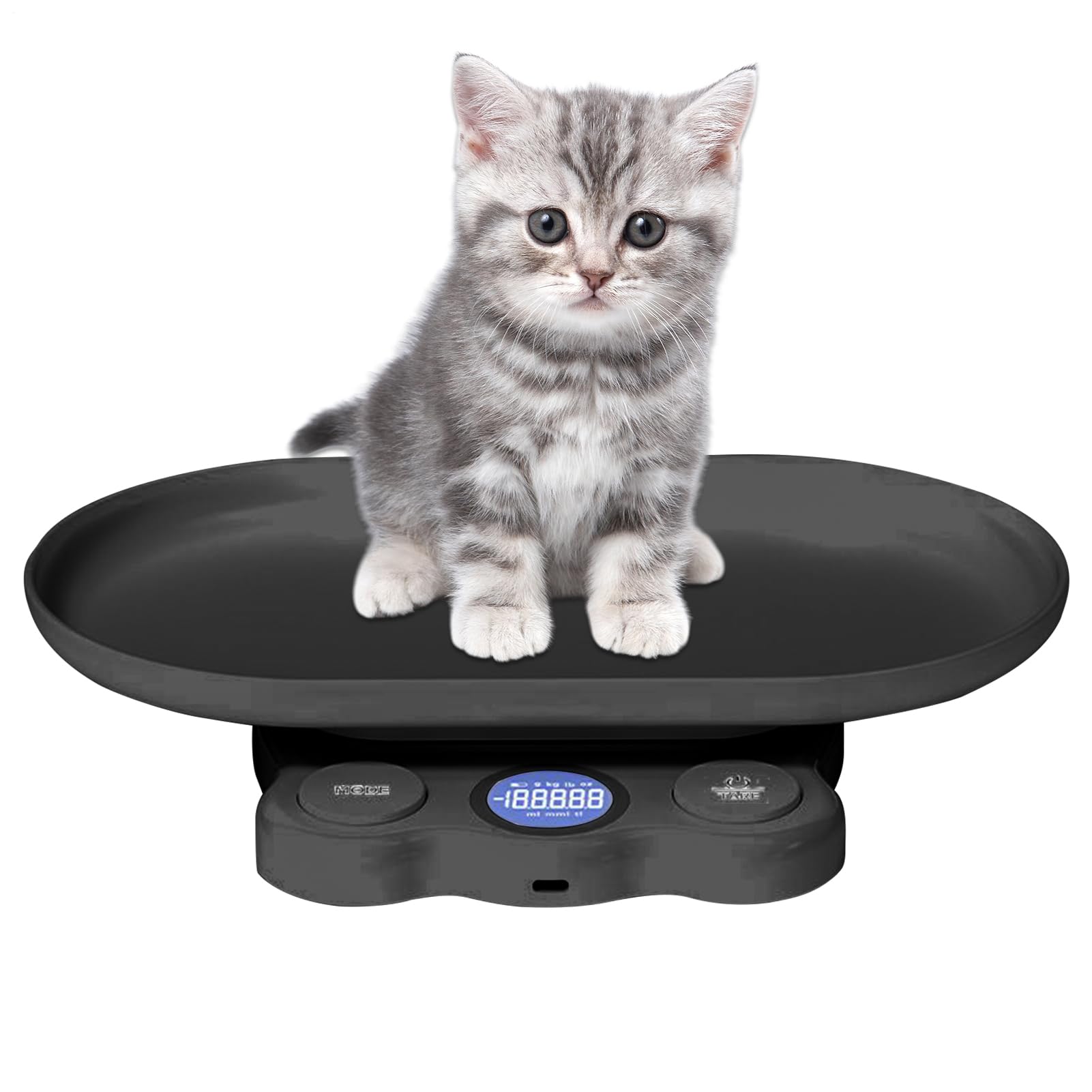 Bilancia digitale antiscivolo e per cucina, pasticceria e animali domestici
