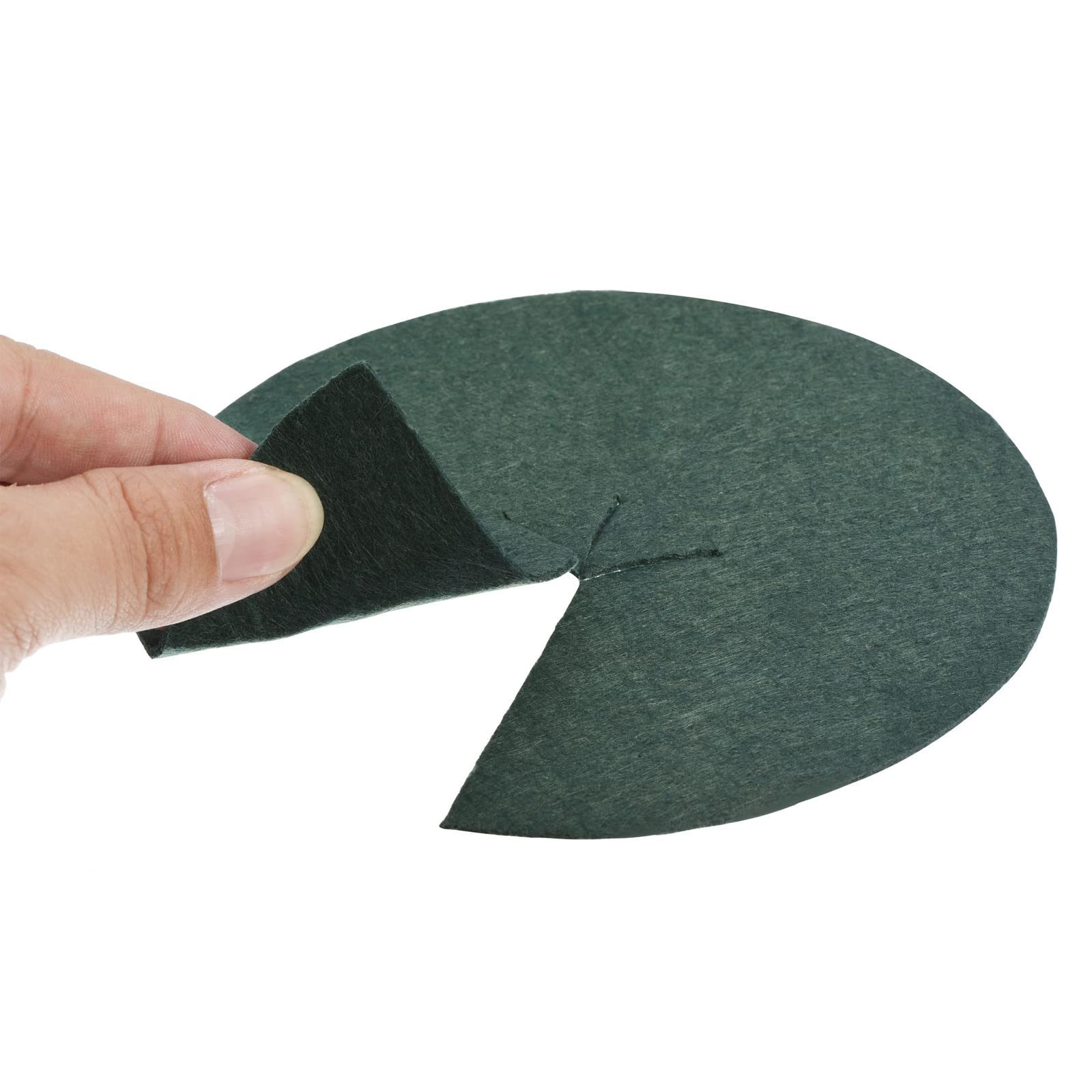 Arbre Paillage Anneau 42Cm Non-Tissés Arbre Protection Tapis Plante