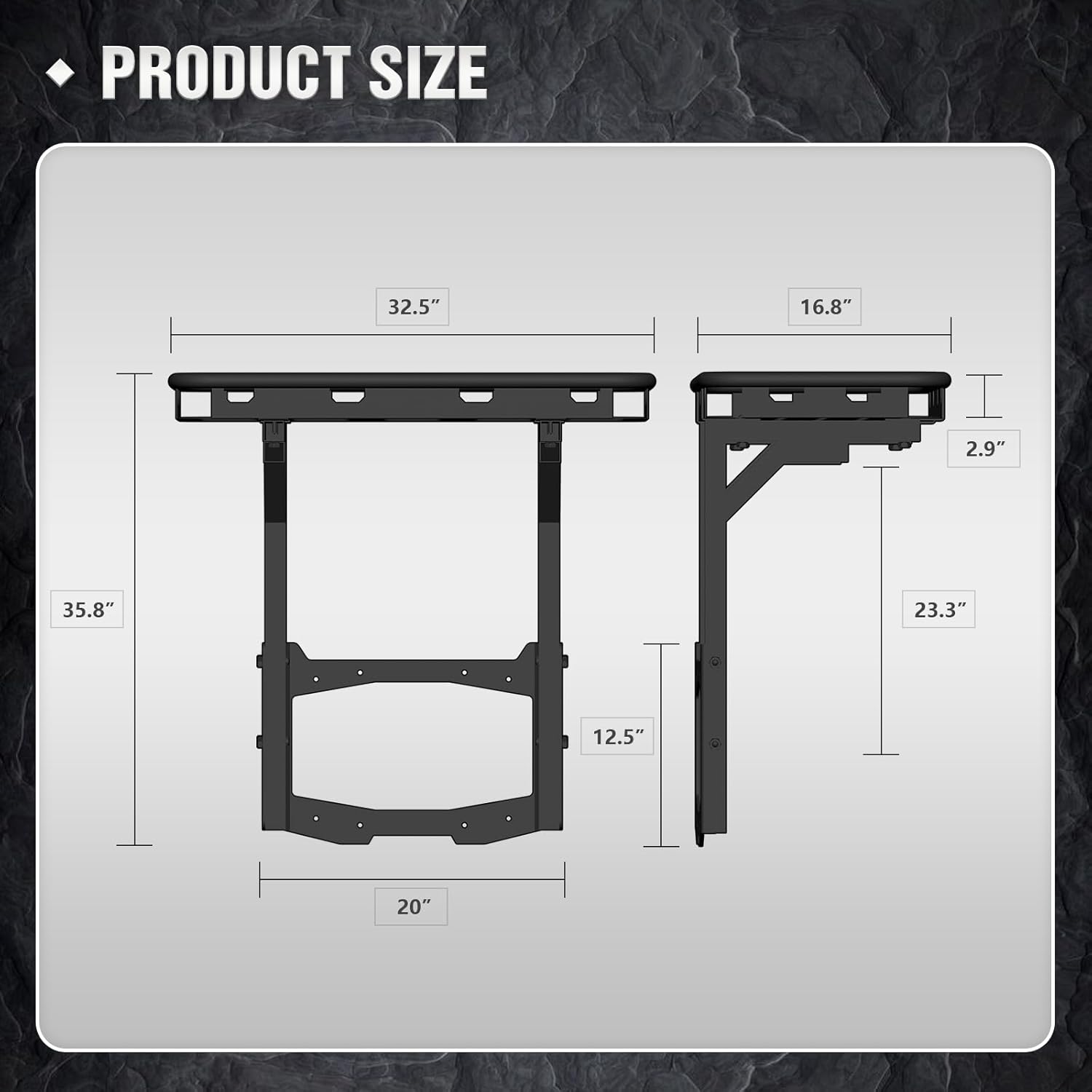for Wrangler JL Spare Tire Cargo Rack Rear Luggage Basket on OE Tailgate Compatible with 2018 2019 2020 2021 2022 2023 2024 2025 2026 Jeep Wrangler JL & JLU 2/4 Doors, Cargo Storage Carrier