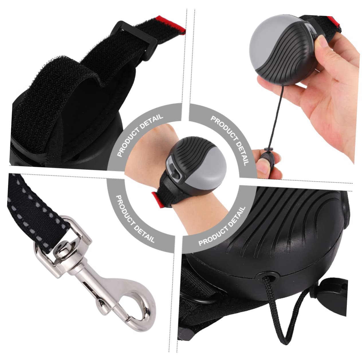 Toddmomy Cuerda De Nailon Retráctil para Perros Correa De Tracción Automática para Caminar Trotar y Correr