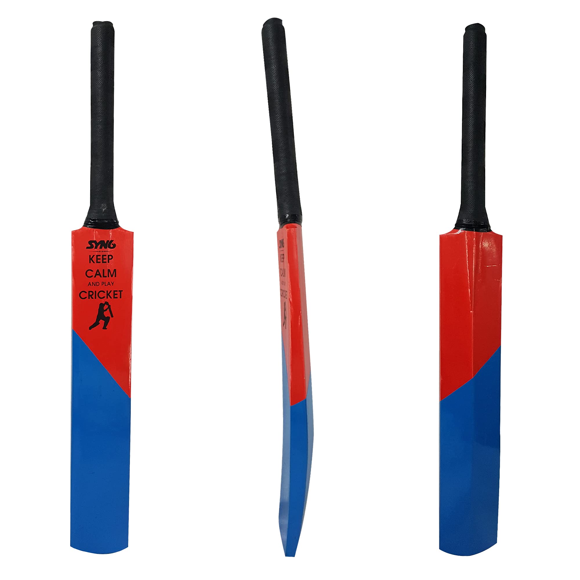 Wooden Tennis Cricket Bat with Tennis Ball Combo for Age Group 12-14 Years, Size-3