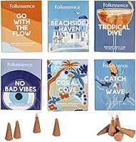Vista 16 de Folkulture Conos de incienso (120 conos) Juego de 6 conos de insencia de primera calidad para sueño profundo, relajación, aromaterapia, regalos