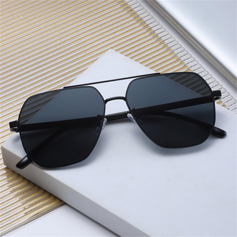 Gafas de sol polarizadas de nailon de alta definición para hombre, protección solar