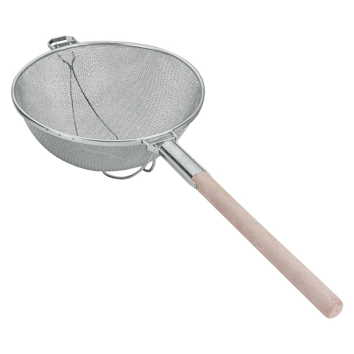 Metaltex - Colino Professionale Con Doppia Rete E Manico In Legno, 23 Cm, Per Cucina - 3