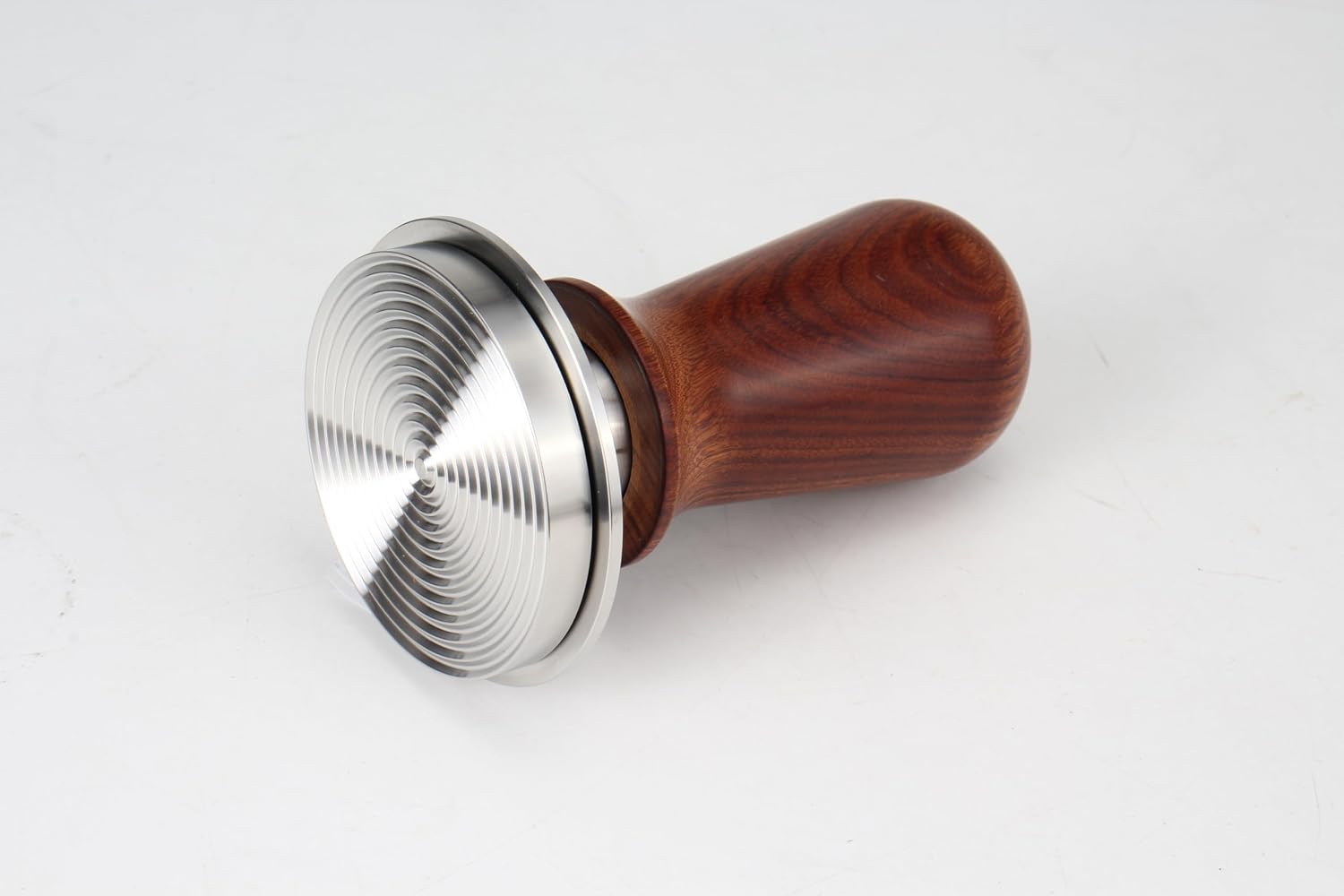 DIBTSA Espresso Tamper 58.5mm, Spring Loaded Coffee Tamper, 304 Stainless Steel Ripple Base, Espresso Accessories, Barista Tool