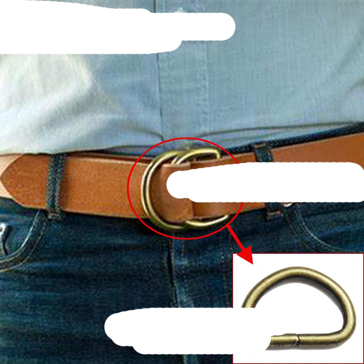 Anelli A D In Metallo 25mm - 50 Pezzi Per Zaini, Cinture E Fai Da Te - Foto 10