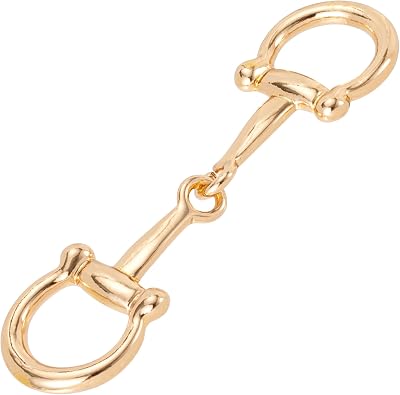 Joez Wonderful Scarf Ring Clip, Wide Band Chunky Chain Silk Scarf Buckle, Shawl Clips Scarf Clasp Holder Scarves Pin