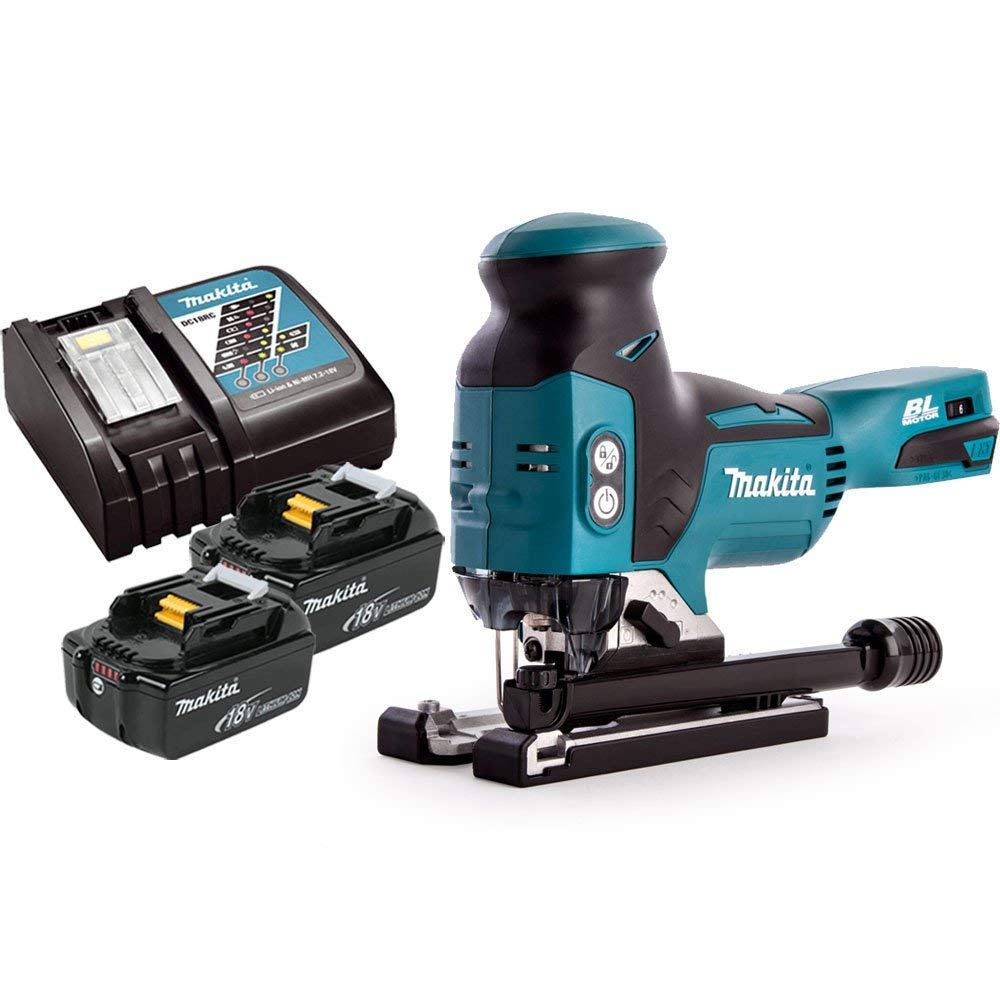 Makita Djv181z 18V Lxt Brushless Jigsaw With 2 X 3Ah Batteries & Charger