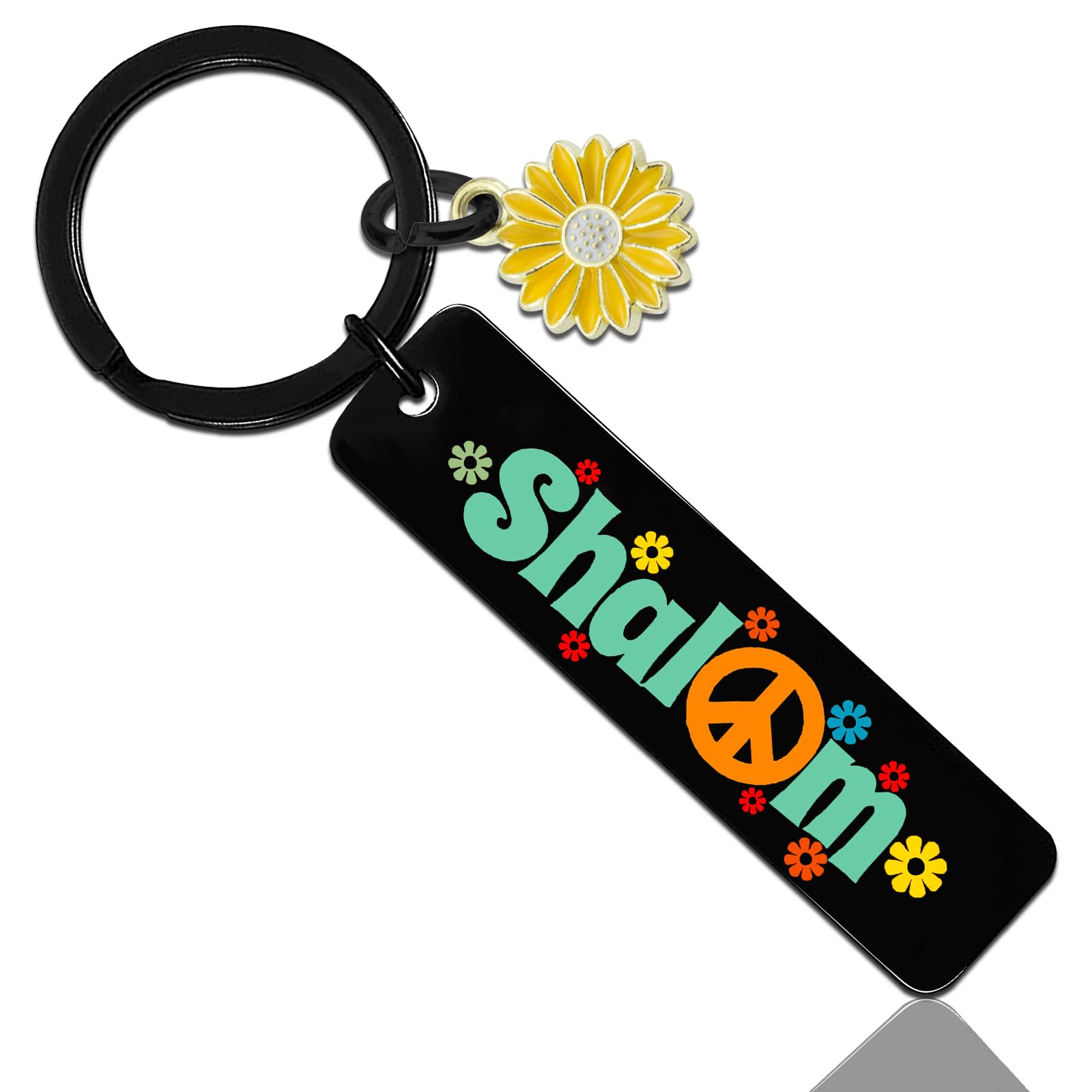 Jewish Gifts For Women Men Home Rosh Hashanah jewish Gifts Rosh Hashanah Keychain Shalom Keychain Hanukkah Kids for Adults Art Peace Sign Decor Jusaica Keyring Chanukah Gift for Women