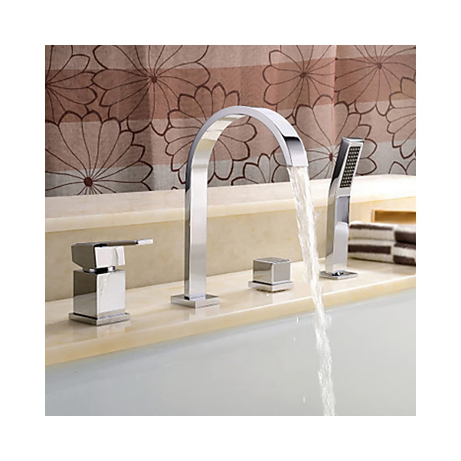 Douchemengkraan Tres Loft Colors met Handdouche 29.2x8 cm Rond Wit Chroom