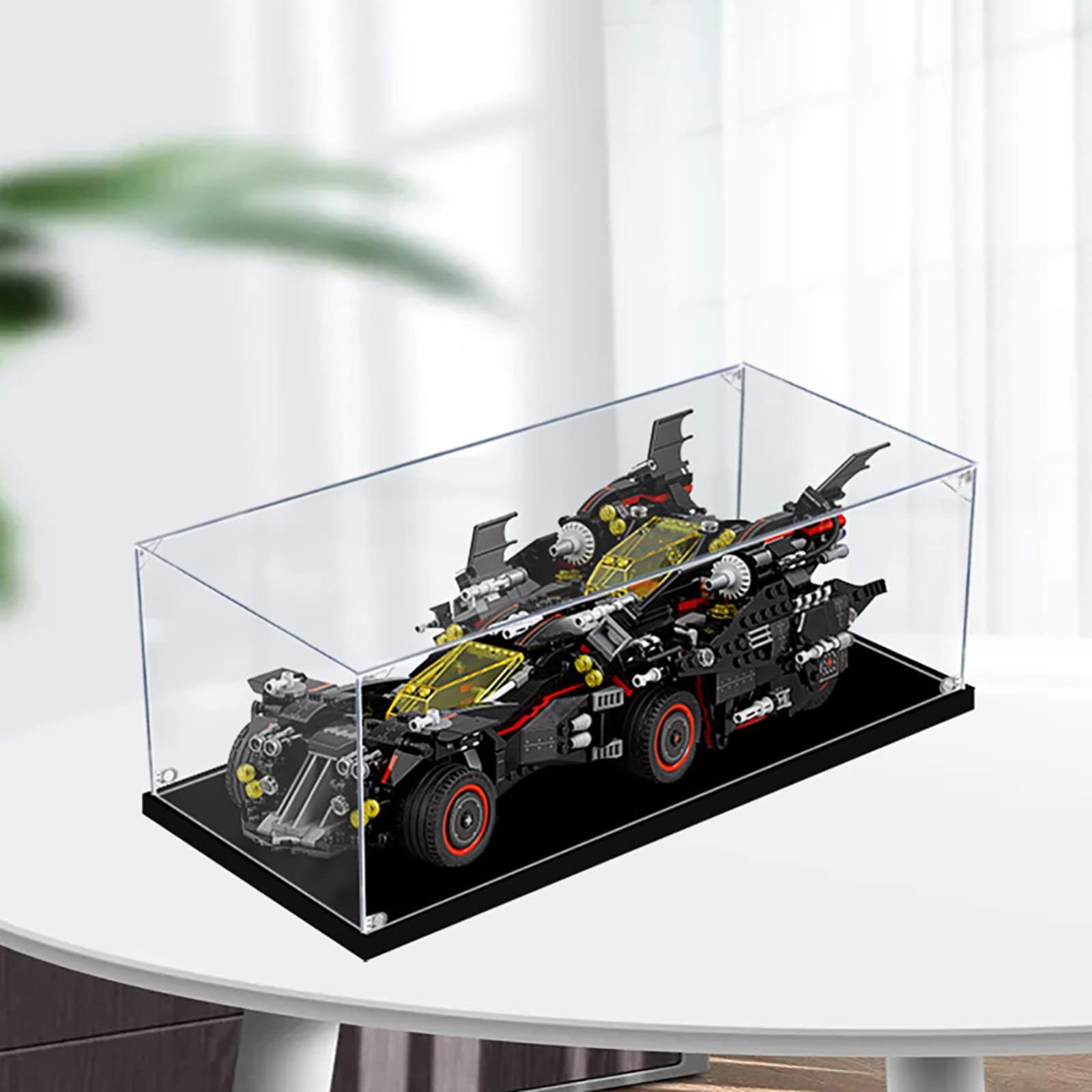 【904】ホワイトガラスケース Amazon.com: Acrylic Display Case for Lego Batmobile 70917