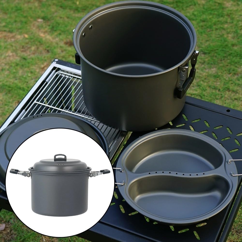 Set Cuisine Camping 6L Alliage Aluminium Léger