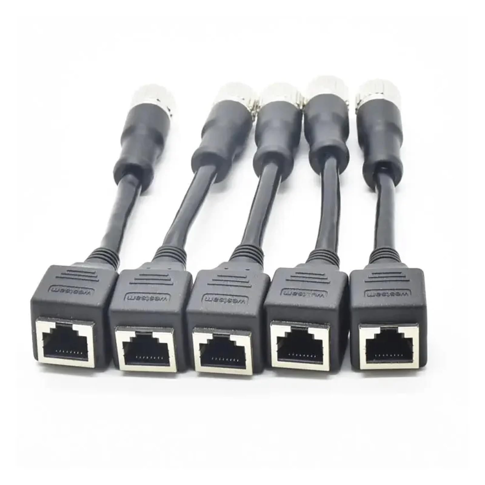 Connecteur étanche M12 8 broches vers RJ45, encodeur de type A vers capteur réseau femelle RJ45, codage A 8 broches vers connecteurs Rj45, 1 pièce(Customized)