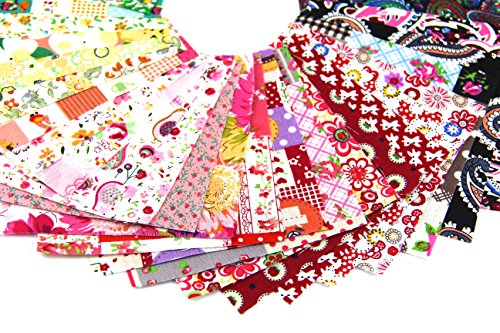 Raylinedo 15X Different Pattern Patchwork 100% Cotton Poplin Fabric Bundle Squares Of 2025Cm Quilting Scrapbooking Artcraft Project Collection One #TOP4