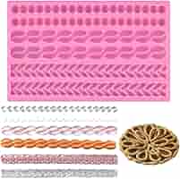 Stampo In Silicone Per Perline Di Fondente - 20x12.5cm - Per Torte, Cioccolato, Argilla - 3 Design: Treccia, Perla, Corda - Foto 10